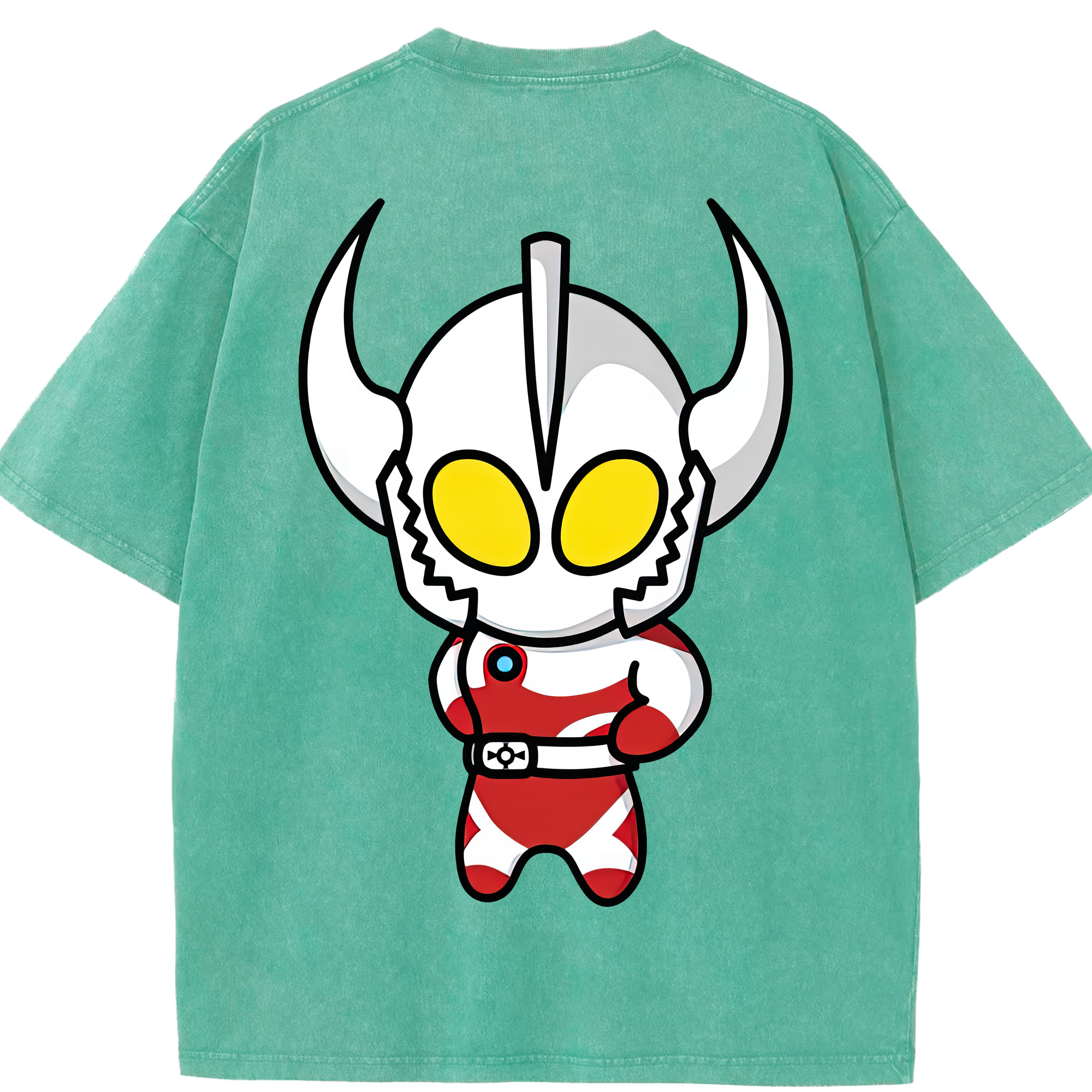 （画像用） ウルトラマン Ultraman 綿100% ヴィンテージ風 半袖Tシャツ（背面プリント）